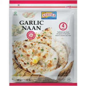 Ashoka Garlic Naan 340g (4 pieces)