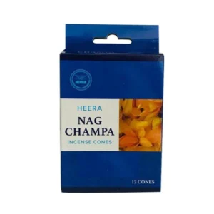 Heera NAG CHAMPA Incense Cones (12 Cones)