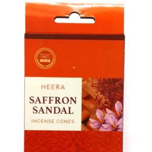 Heera Saffron Sandal Incense Cones (12 Cones)