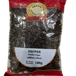 Annam Black Pepper Whole 100g