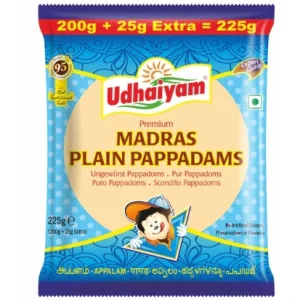 Udhaiyam Plain Madras Papad 225g